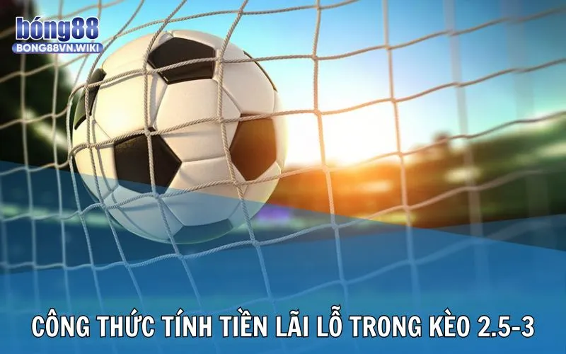 Công thức tính lãi hoặc lỗ trong kèo trên dưới 2.5-3