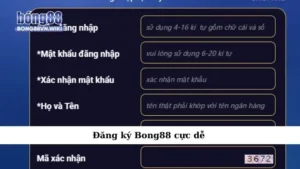 Đăng ký Bong88 cực dễ