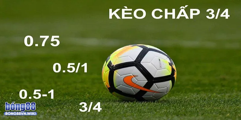 Tìm hiểu về kèo chấp 3/4