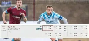 Ví dụ cụ thể trận đấu giữa Riga FC và Lincoln Red Imps FC